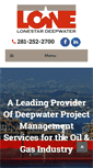 Mobile Screenshot of lonestardeepwater.com